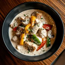Classic Chicken a la King (Creamy Chicken with Mushrooms and Peppers)