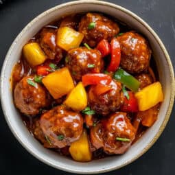 Filipino Sweet and Sour Meatballs
