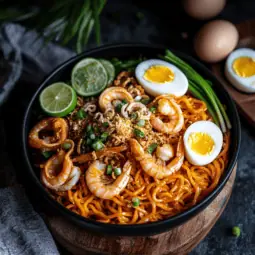 Authentic Pancit Malabon (Pancit na may Sarsa ng Hipon at Seafood)