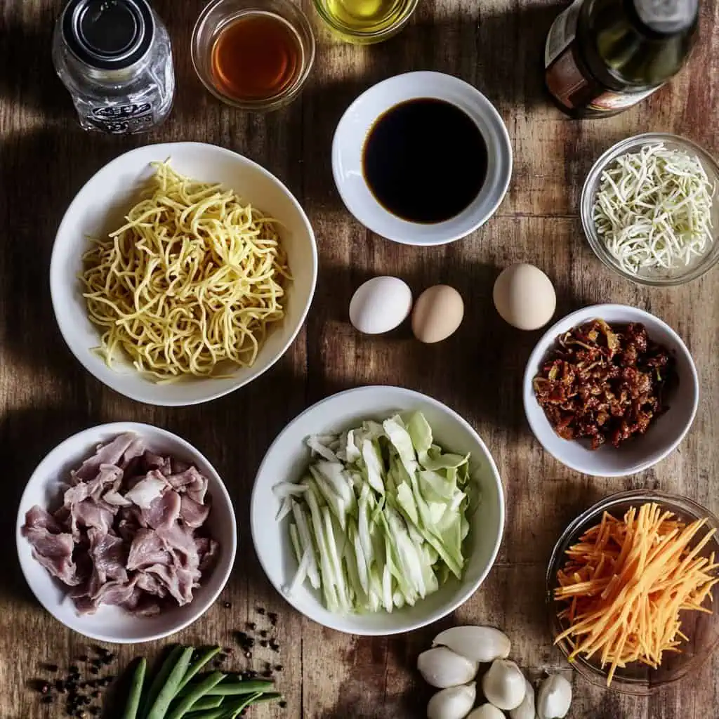 Ingredients for Authentic Pancit Cabagan Recipe