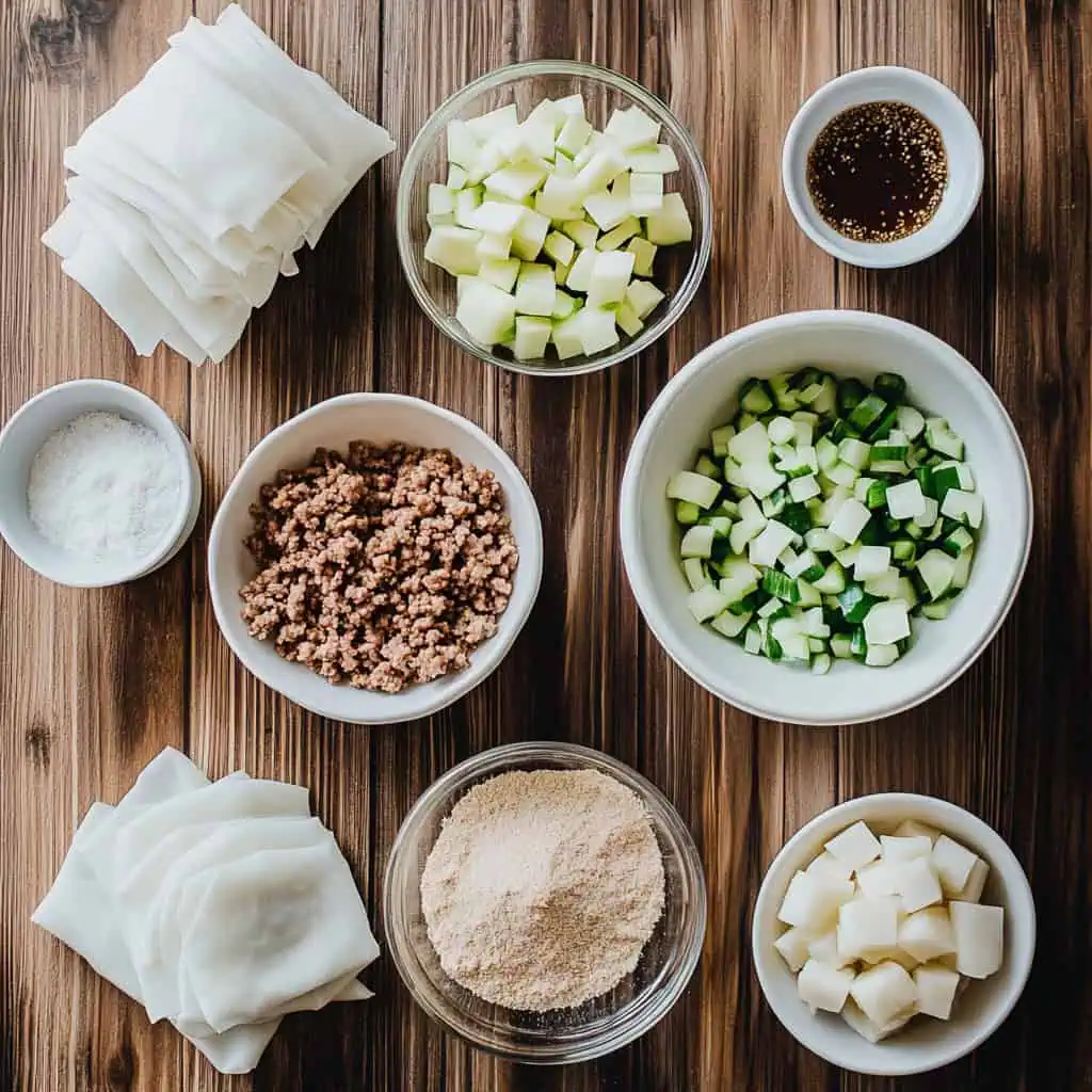 Ingredients for Cebuano Ngohiong (Cebu’s Lumpia)