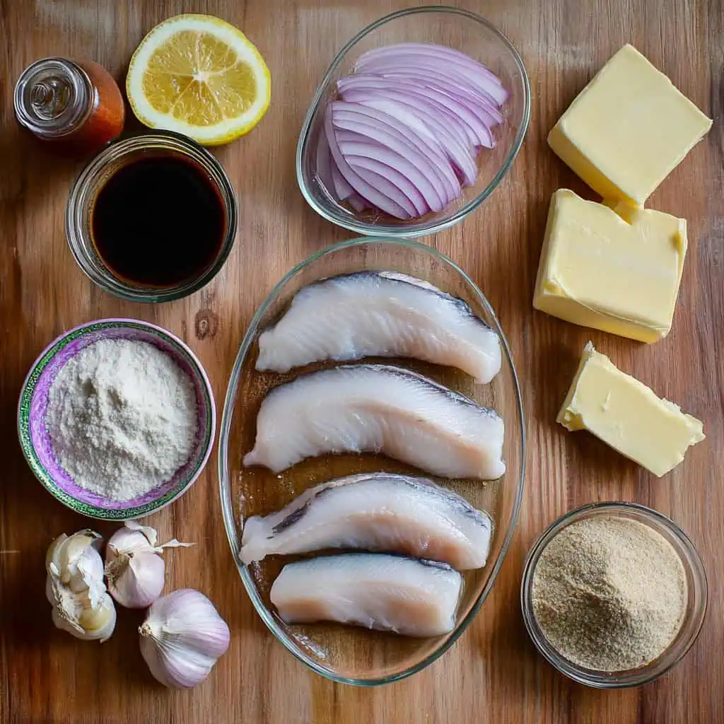 Ingredients for Bangus a la Pobre (Filipino-Style Milkfish Bistek)