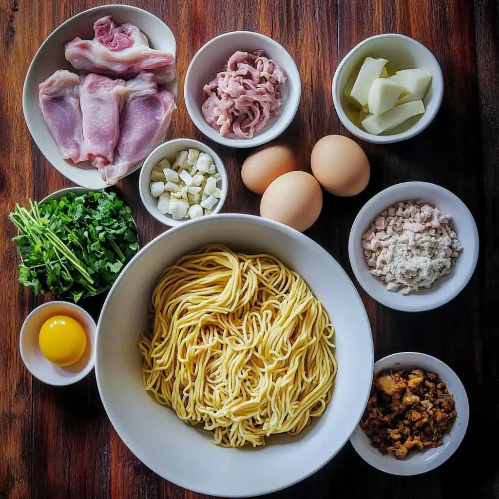Ingredients for La Paz Batchoy