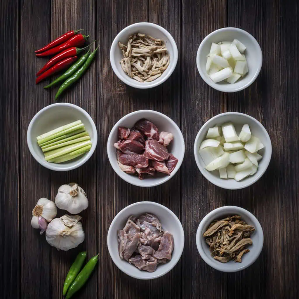 Ingredients for Filipino Soup Number 5 (Lansiao)