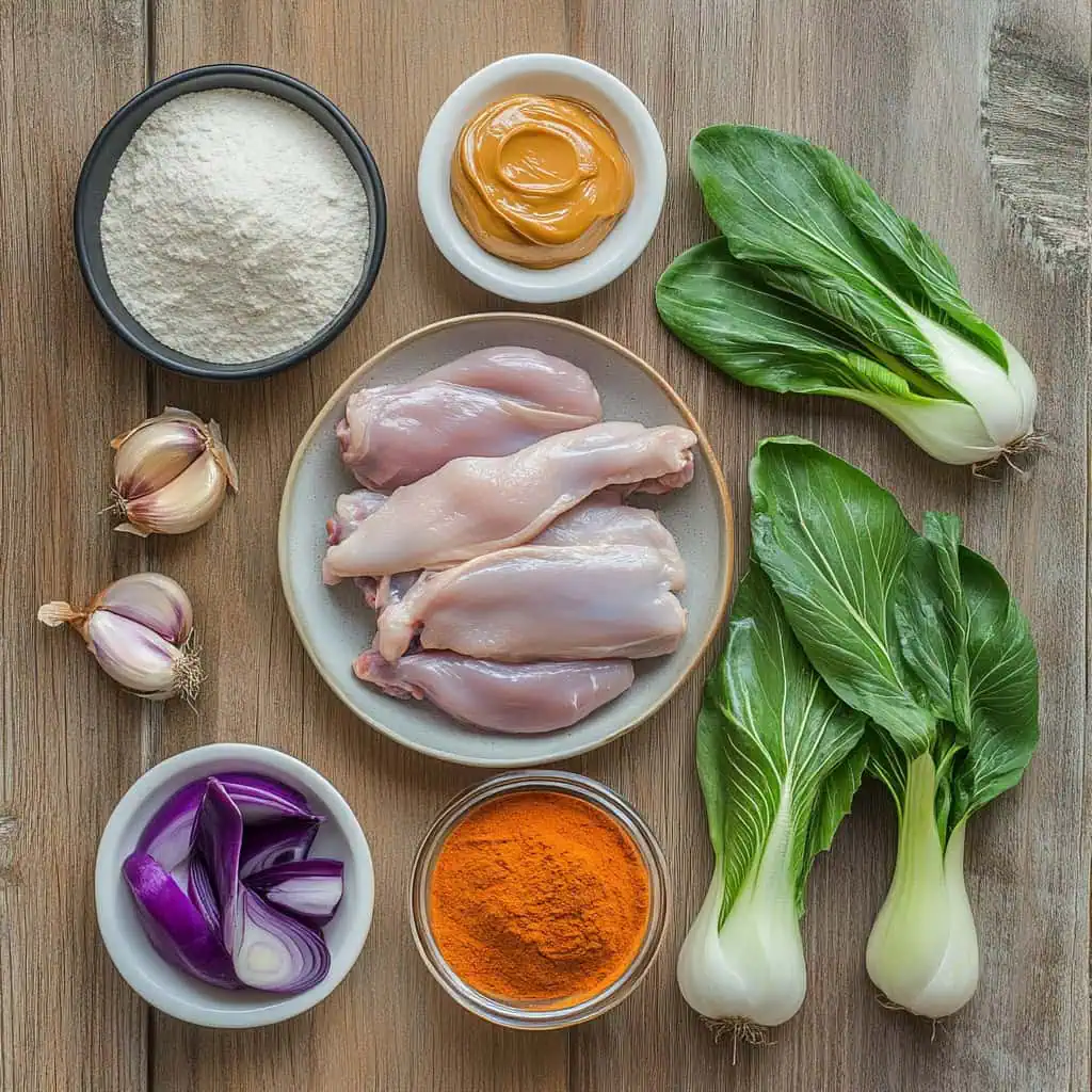 Ingredients for Chicken Kare-Kare (Kare-Kareng Manok)
