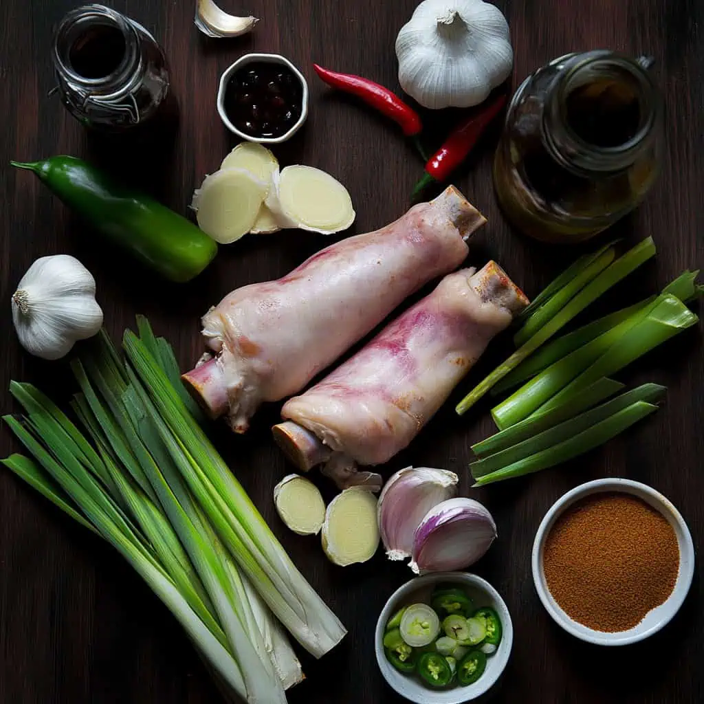 Ingredients for Filipino Balbacua Recipe (Bulbacua/Balbakwa)