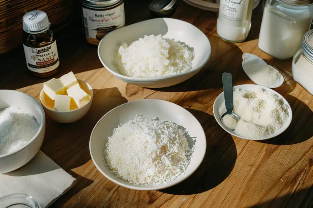 Ingredients for Filipino Coconut Macaroons