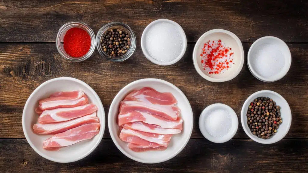 Ingredients for Homemade Pork Tocino