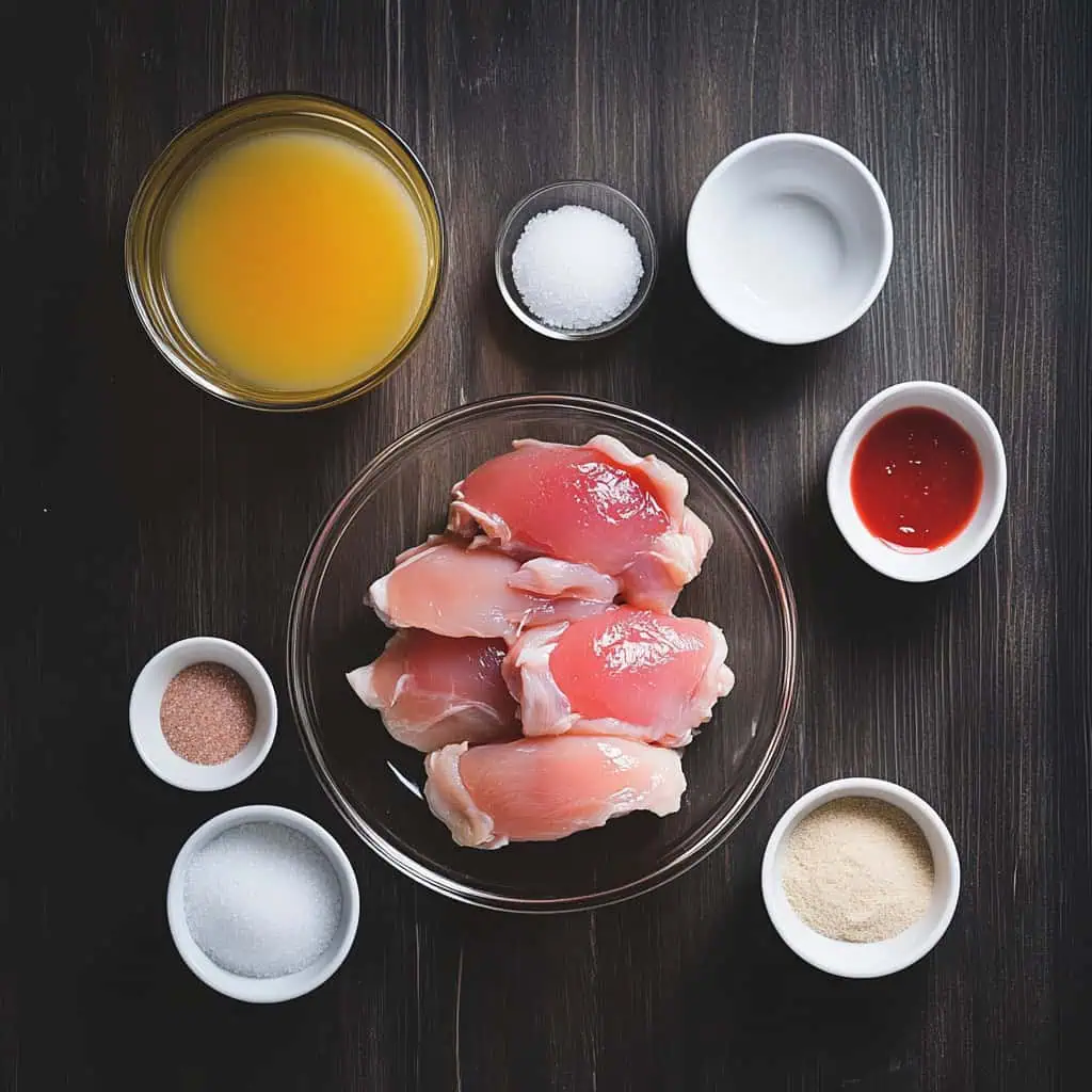 Ingredients for Filipino Chicken Tocino Recipe