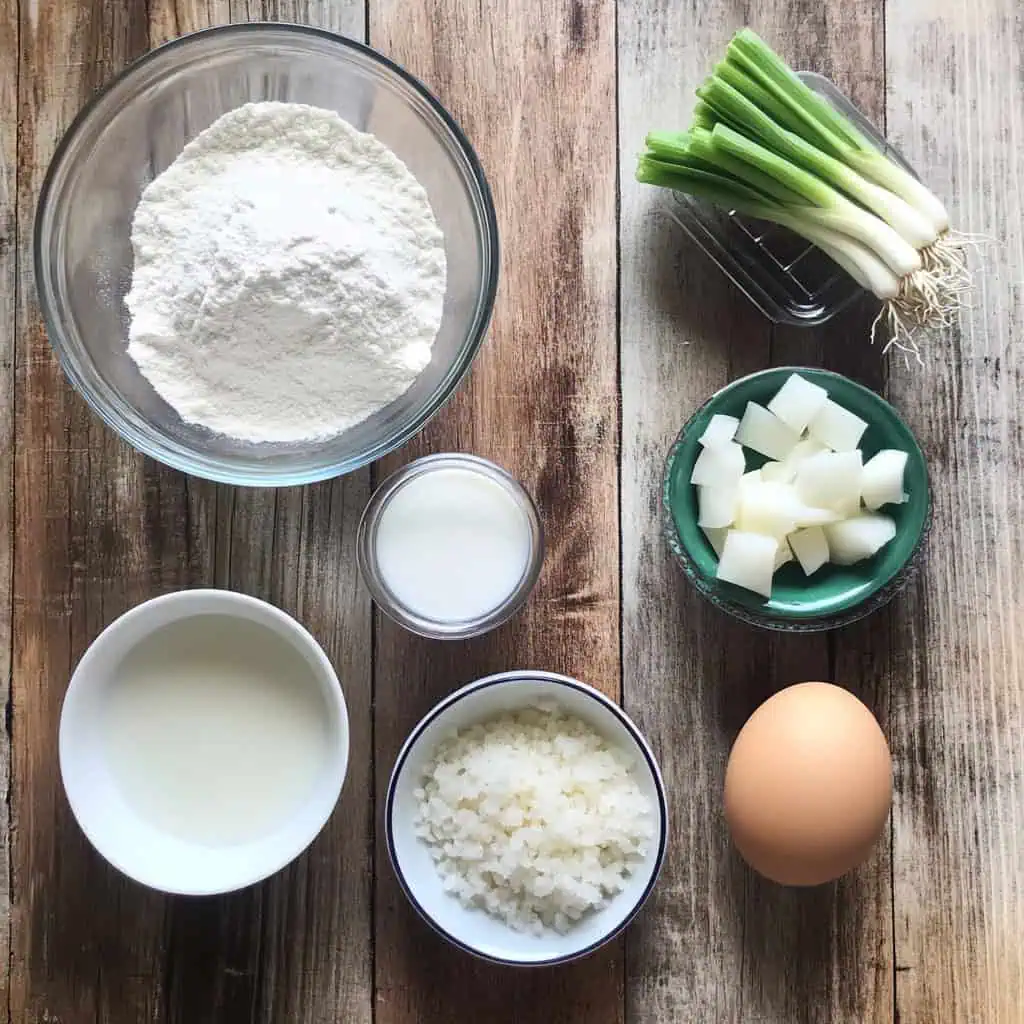 Ingredients for Hopiang Baboy Recipe (Hopia with Pork-Flavored Filling)