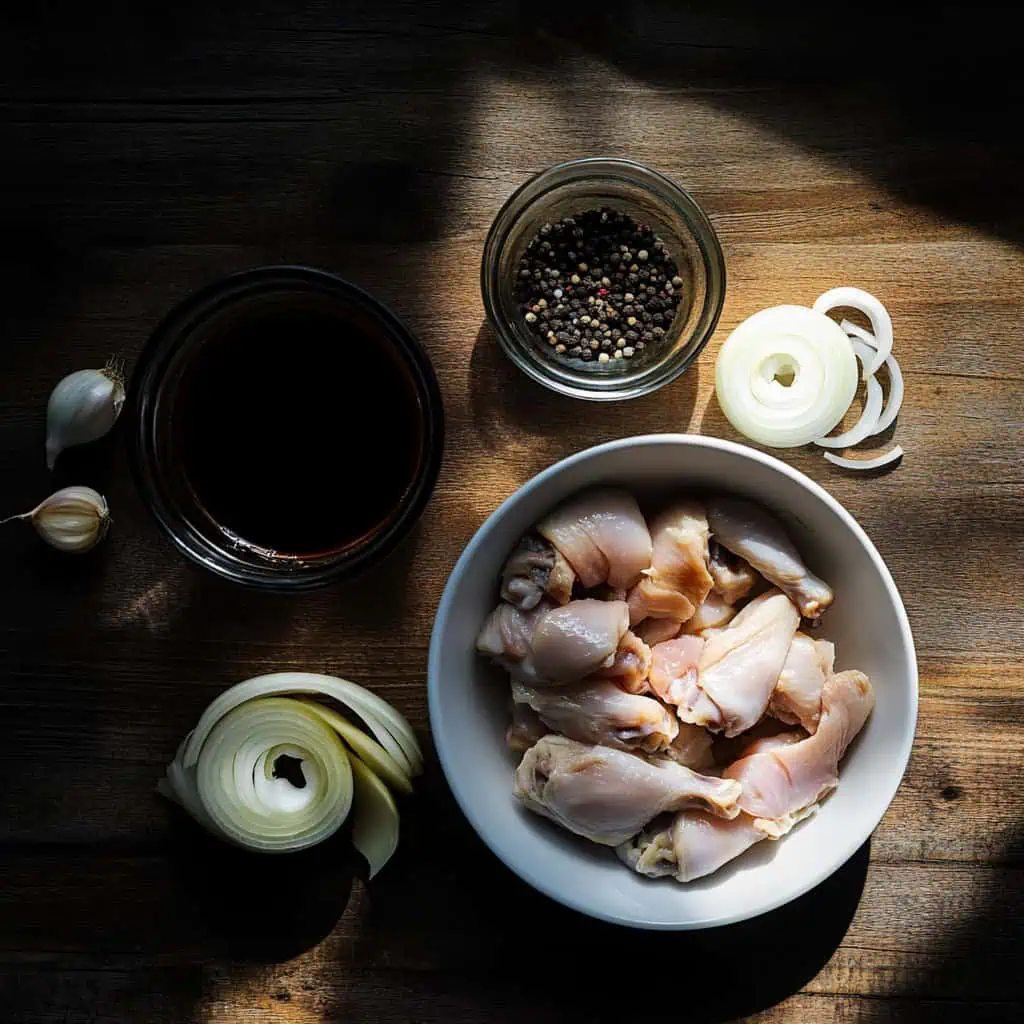 Ingredients for Filipino Chicken Bistek (Bistek Manok)