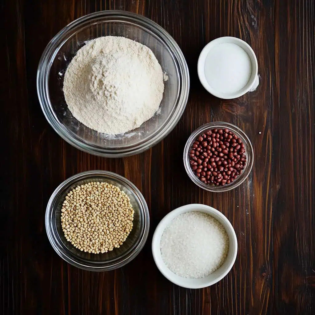 Ingredients for Buchi (Filipino Sesame Balls)