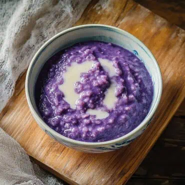 Ube Champorado (Purple Yam Rice Porridge)