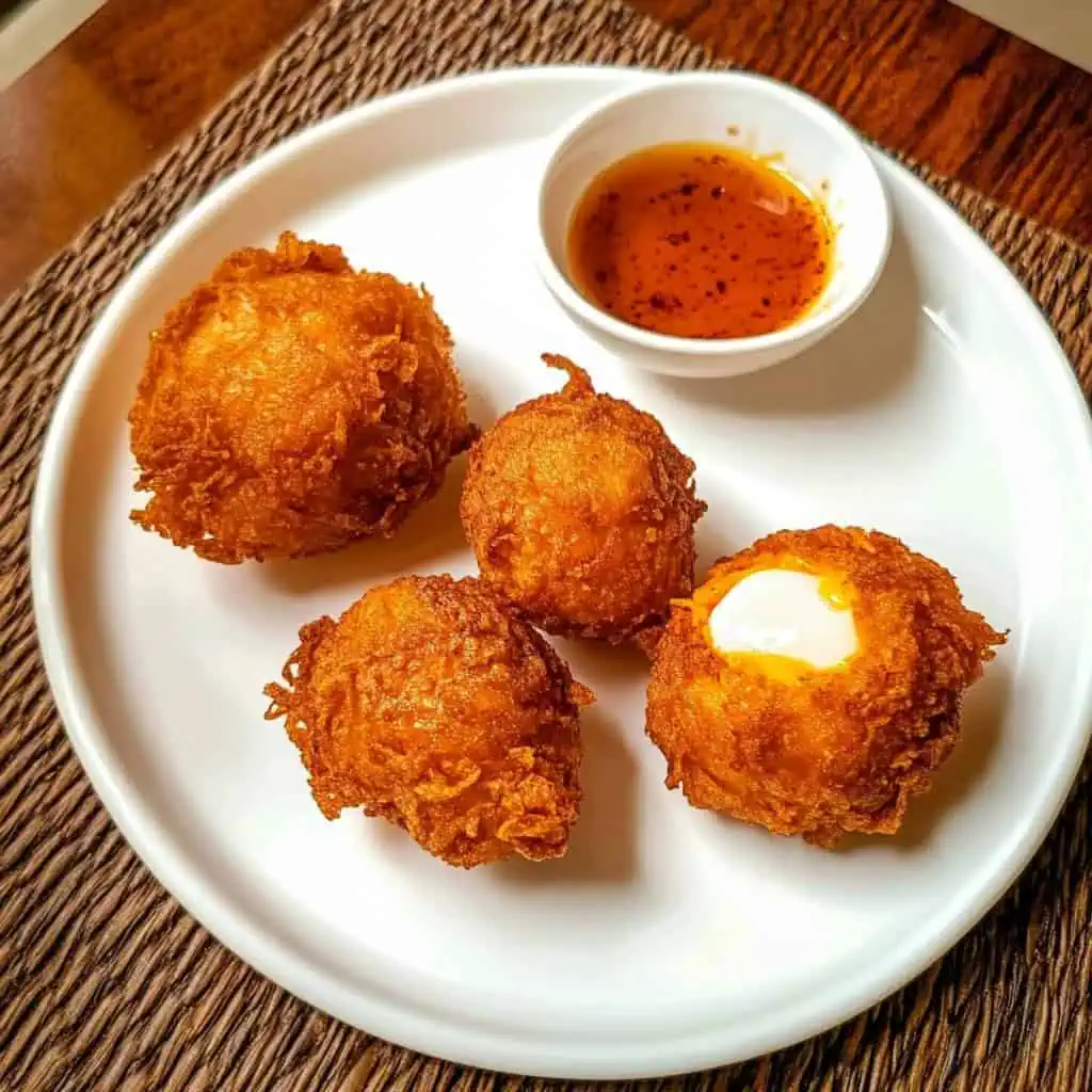 Tokneneng (Filipino Orange Battered Eggs)