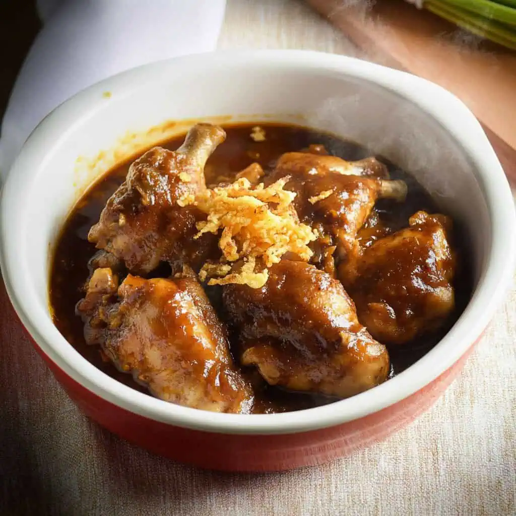 Chicken Adobo with Liver Spread