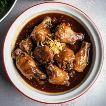 Chicken Adobo with Liver Spread