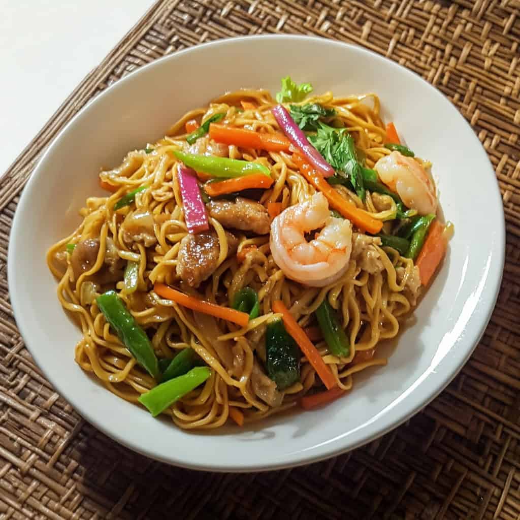Pancit Bato Guisado (Bicol-Style Noodle Stir-Fry)