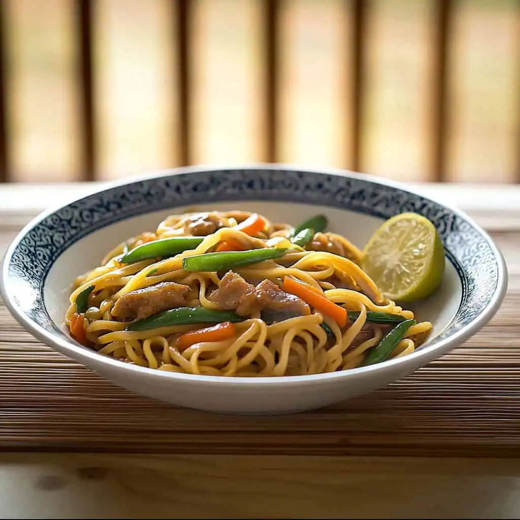 Pancit Miki Guisado (Stir-Fried Miki Noodles)