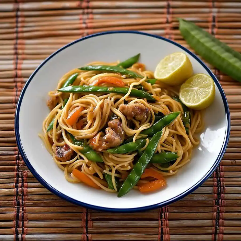 Pancit Miki Guisado (Stir-Fried Miki Noodles)