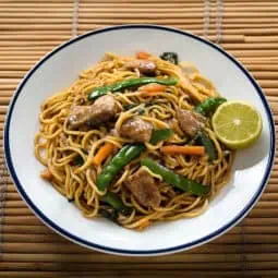 Pancit Miki Guisado (Stir-Fried Miki Noodles)