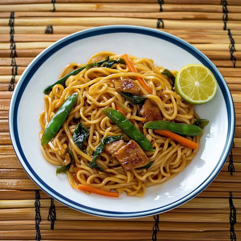 Pancit Miki Guisado (Stir-Fried Miki Noodles)