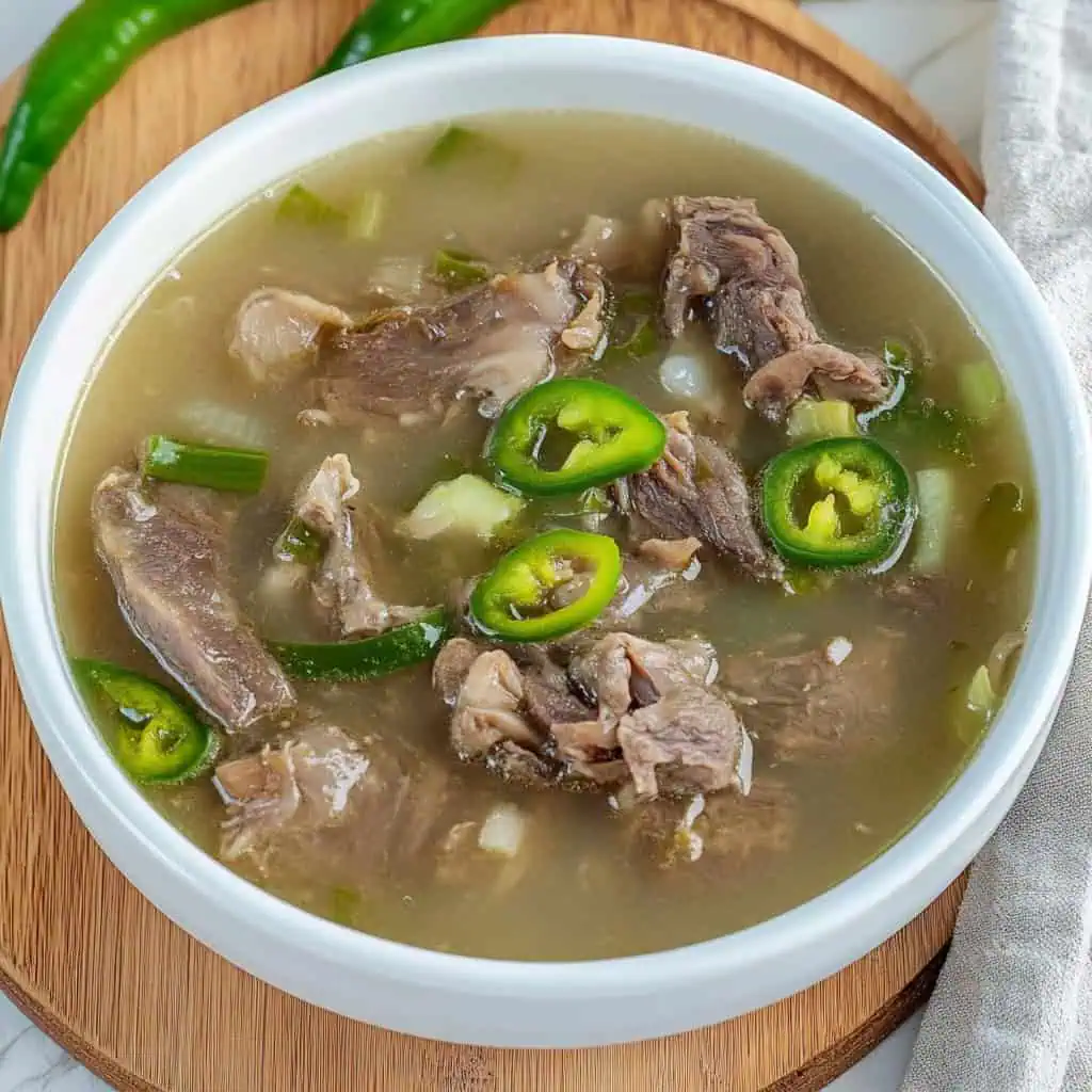 Sinampalukang Kambing (Filipino Sour Goat Soup)