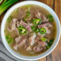 Sinampalukang Kambing (Filipino Sour Goat Soup)