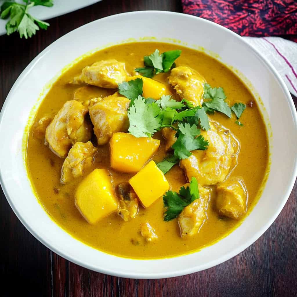Filipino Mango Curry Chicken