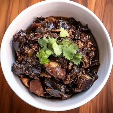 Adobong Puso ng Saging (Filipino Banana Blossom Adobo)