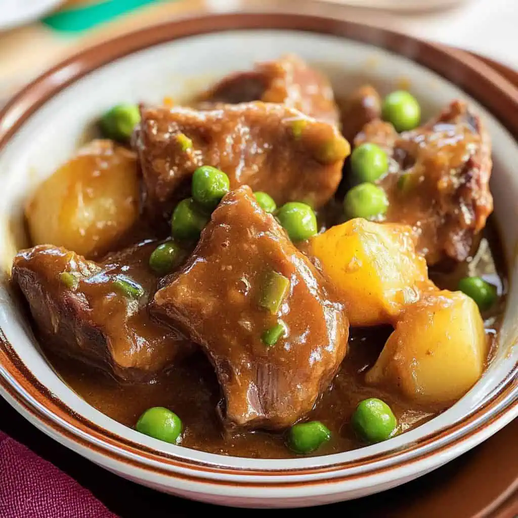 Quezon-Style Sinantomas (Cheesy Pineapple Pork Ribs)