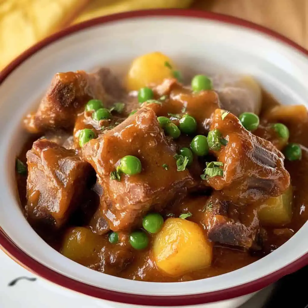 Quezon-Style Sinantomas (Cheesy Pineapple Pork Ribs)