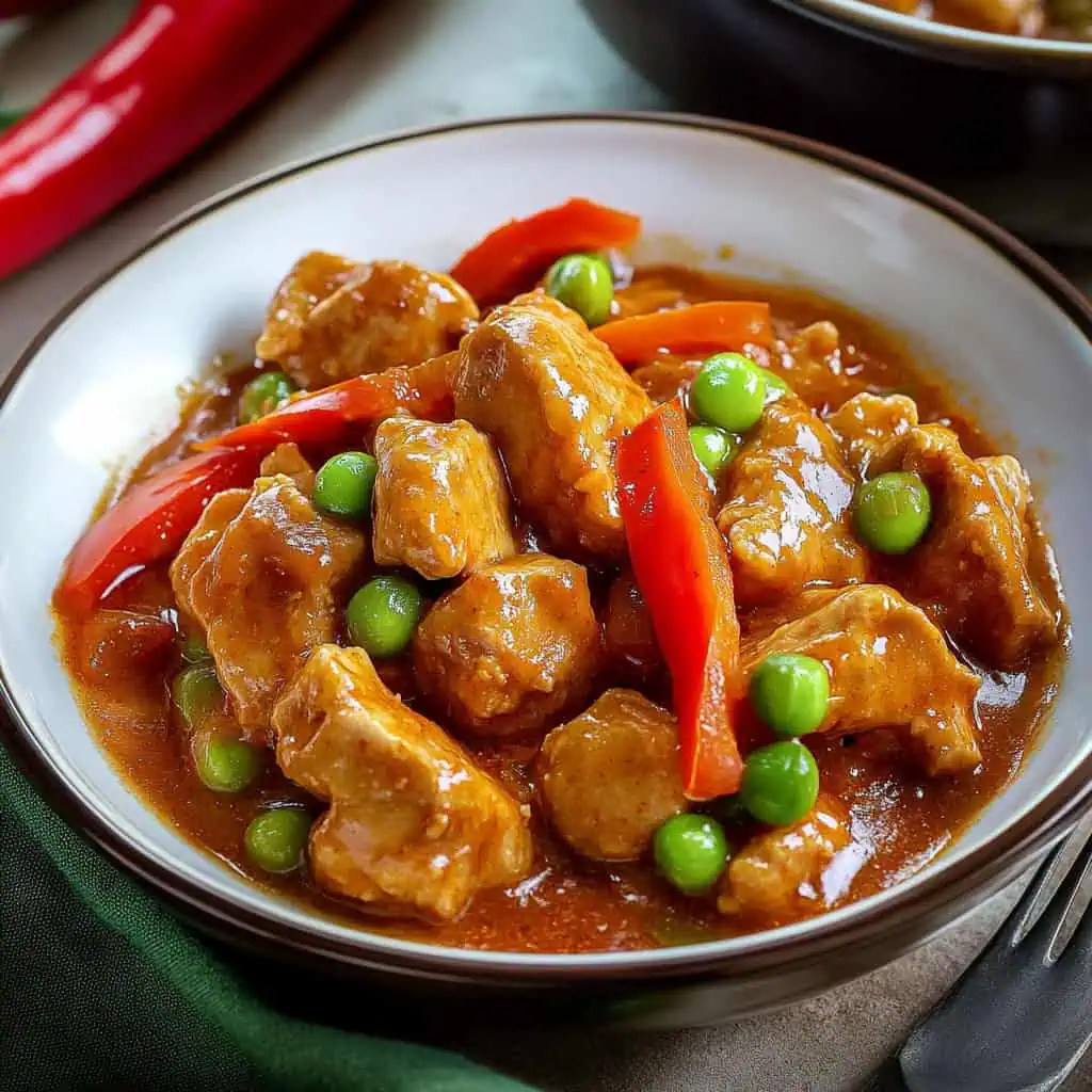 Pork Guisantes (Filipino Pork and Peas Stew)