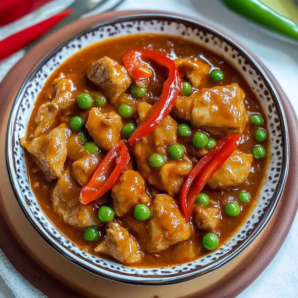 Pork Guisantes (Filipino Pork and Peas Stew)