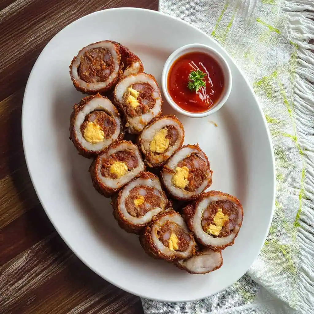 Filipino Pork Embutido (Pinoy-Style Stuffed Meatloaf)