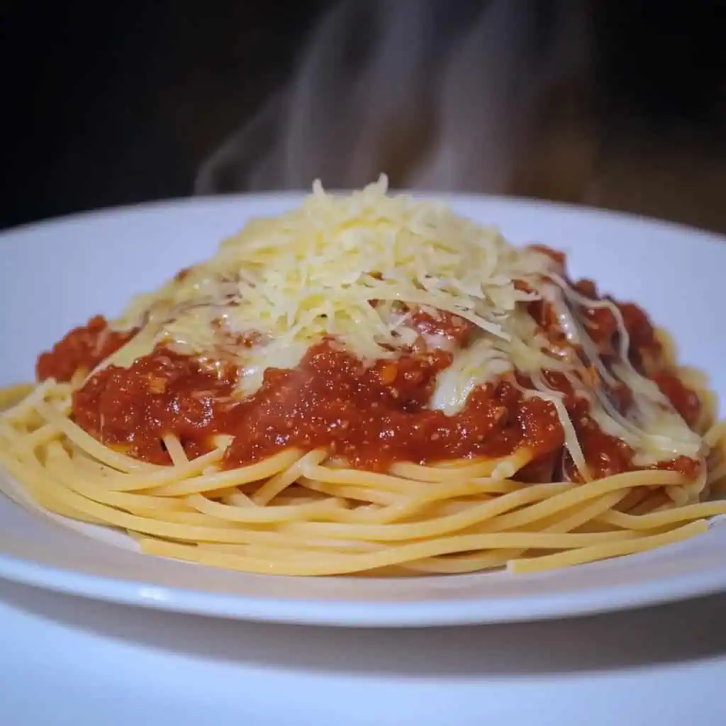 Jollibee Style Spaghetti (Pinoy Sweet Spaghetti)