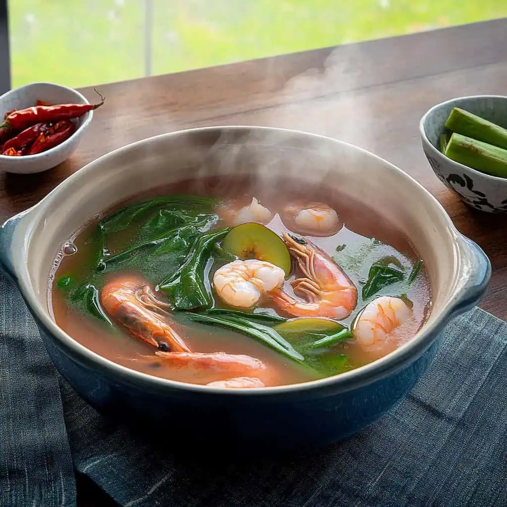 Bulanglang na Hipon (Kapampangan Shrimp Sinigang)