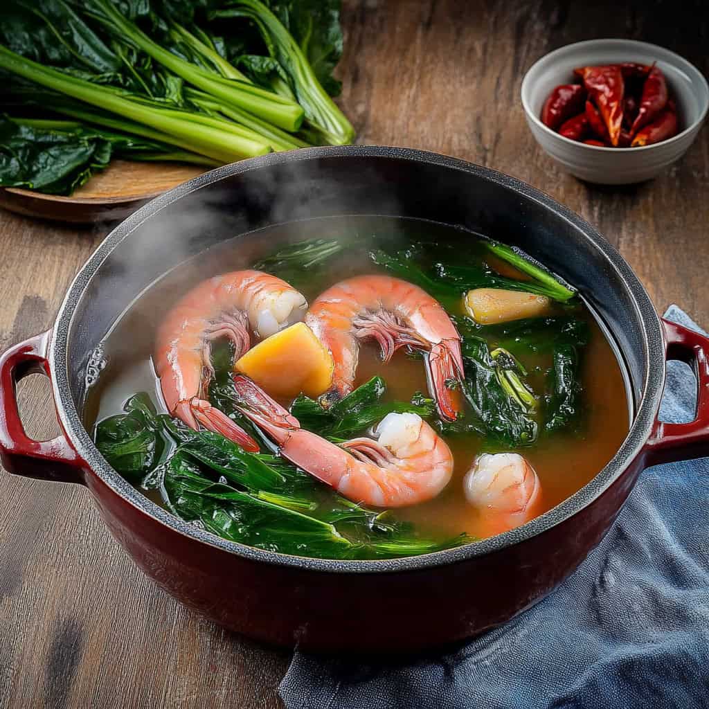 Bulanglang na Hipon (Kapampangan Shrimp Sinigang)