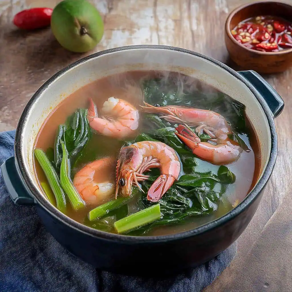 Bulanglang na Hipon (Kapampangan Shrimp Sinigang)