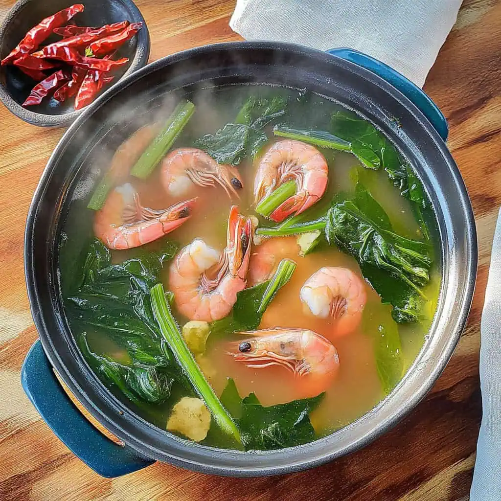 Bulanglang na Hipon (Kapampangan Shrimp Sinigang)