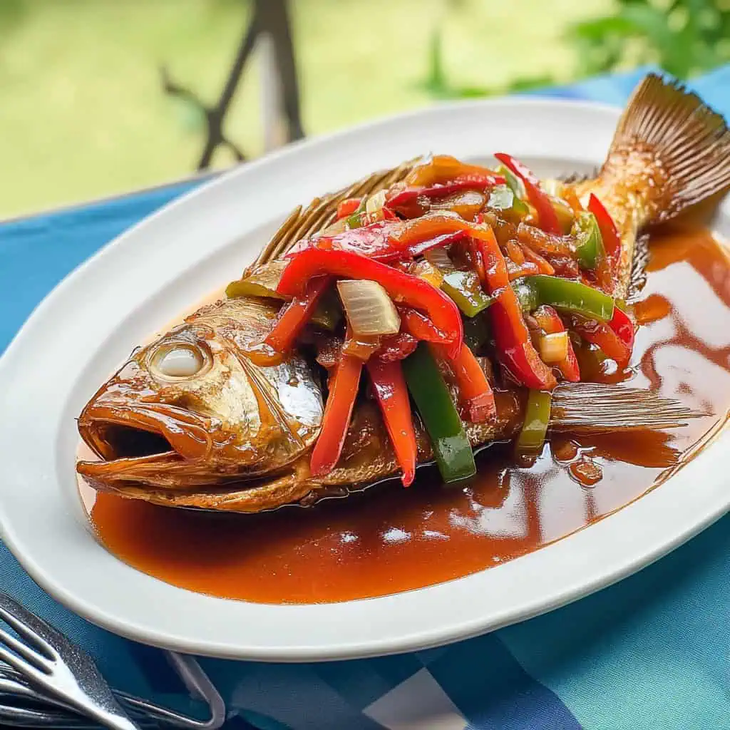 Filipino Fish Escabeche (Pesang Escabetse)