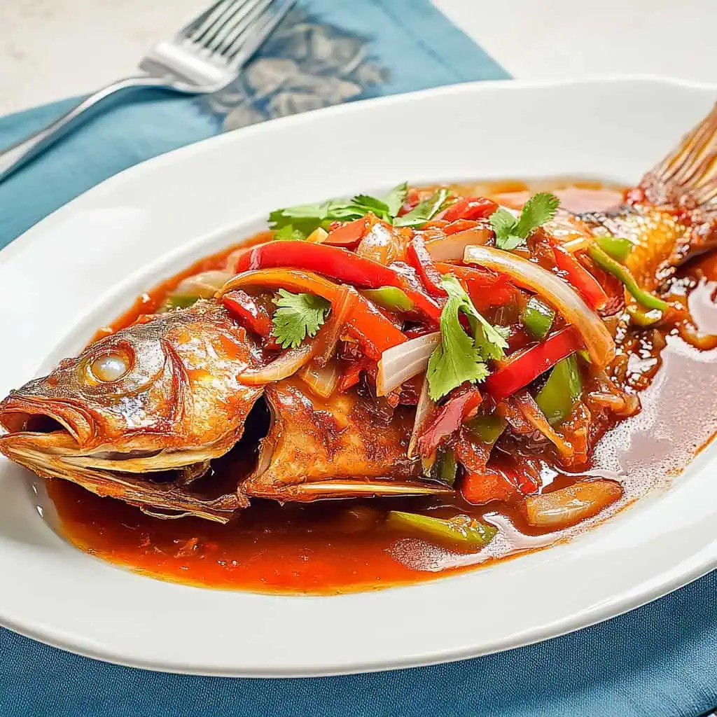 Filipino Fish Escabeche (Pesang Escabetse)