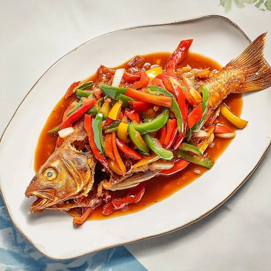 Filipino Fish Escabeche (Pesang Escabetse)