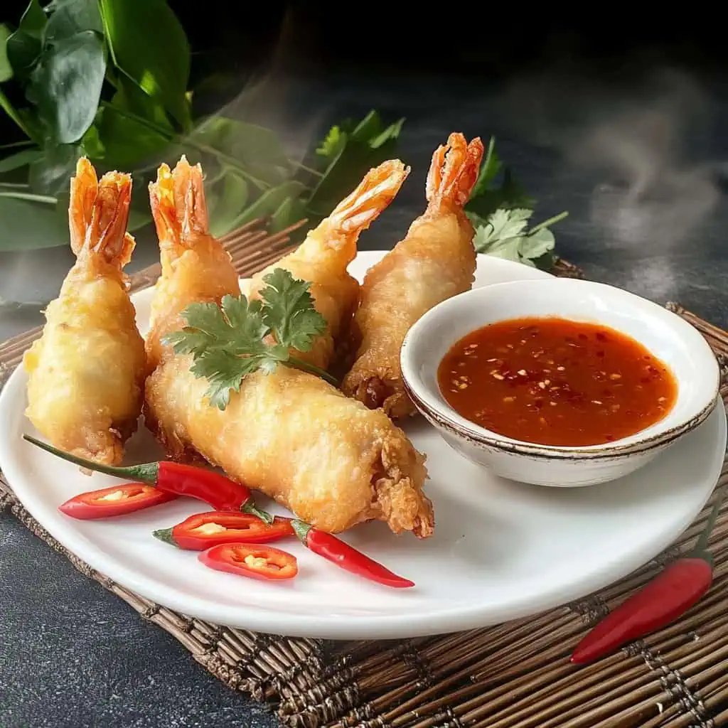 Crispy Rellenong Hipon (Filipino Stuffed Shrimp Rolls)