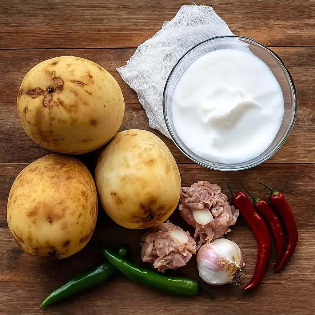 Ingredients for Ginataang Santol (Sinantolan)