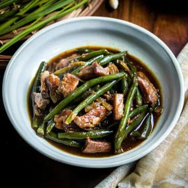 Adobong Sitaw (Filipino String Bean Adobo)