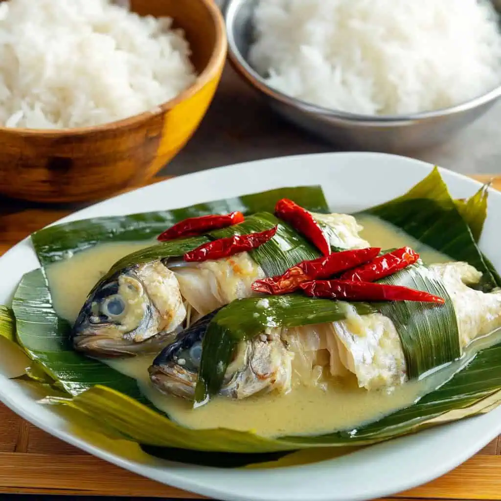 Sinanglay na Tilapia (Bicolano Fish in Coconut Milk)