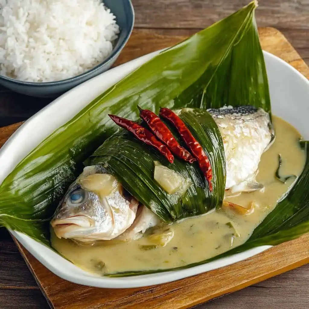 Sinanglay na Tilapia (Bicolano Fish in Coconut Milk)