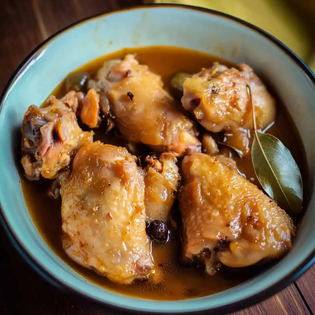 Adobong Manok sa Patis (Filipino Chicken Adobo with Fish Sauce)