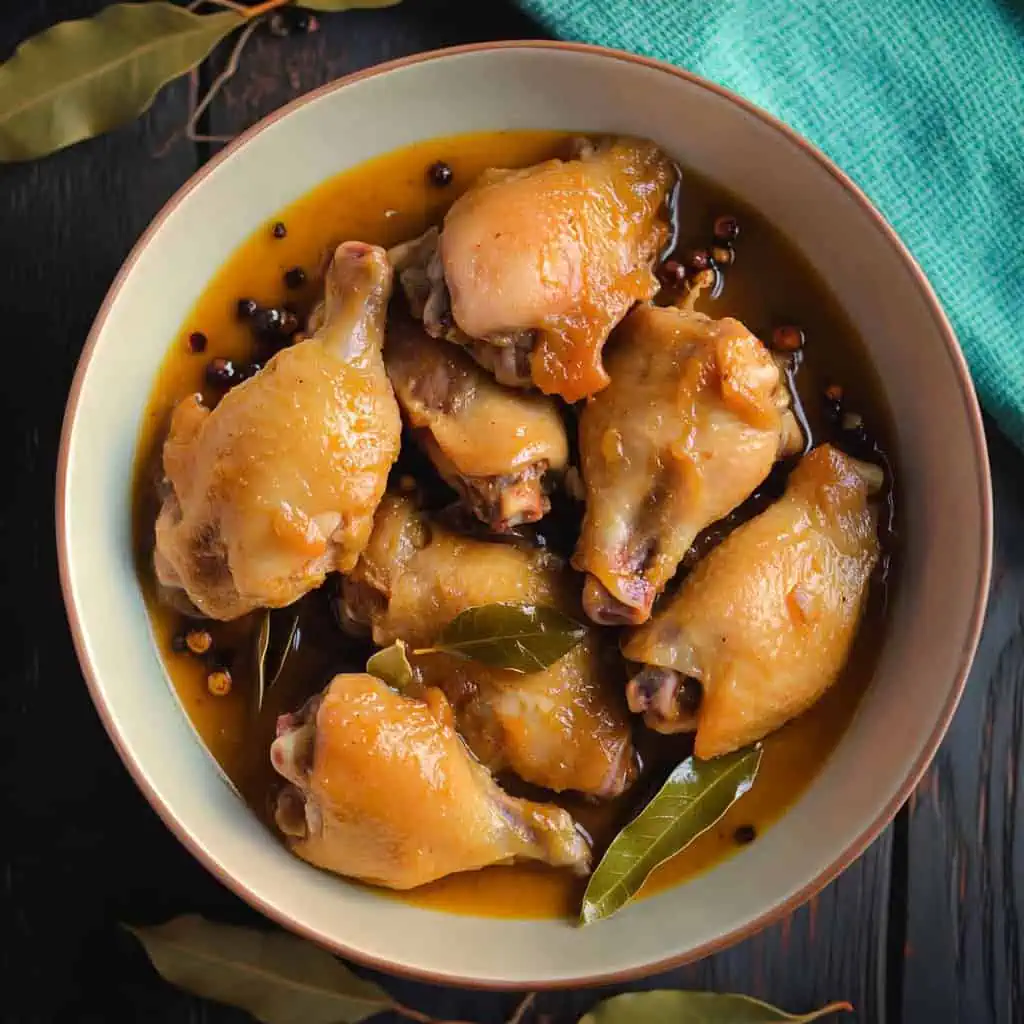 Adobong Manok sa Patis (Filipino Chicken Adobo with Fish Sauce)