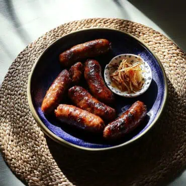 Homemade Garlicky Longganisa (Filipino Garlic Sausage)